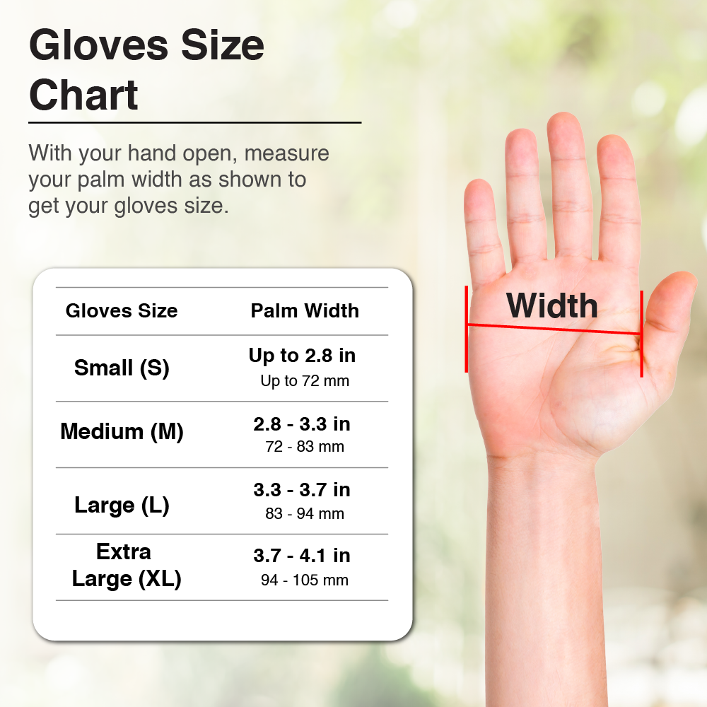 How To Measure Gloves Size Nastah Gloves